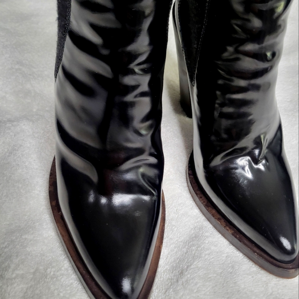 Brunello Cucinelli Women’s Black High Heel Ankle Boots 37/7 $1650 Monili Tab